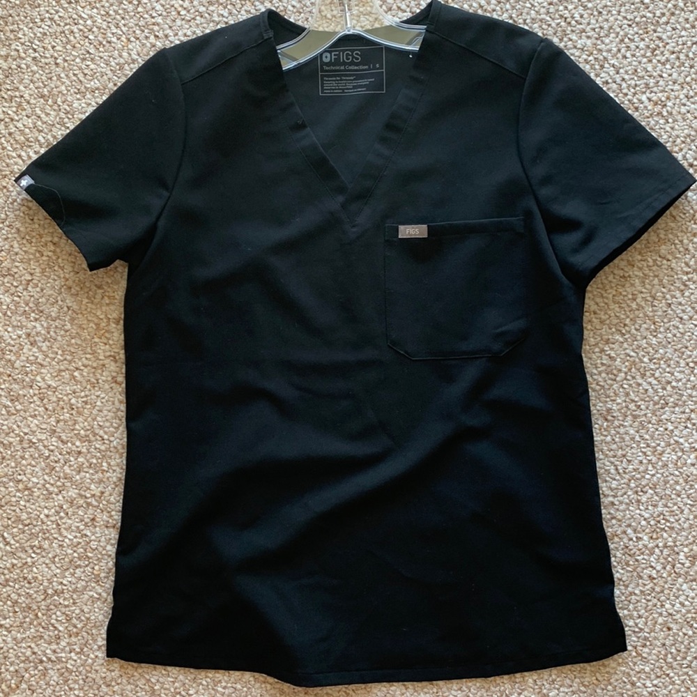 Figs Catarina top, black, size small. Worn twice.